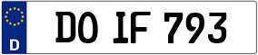 Trailer License Plate